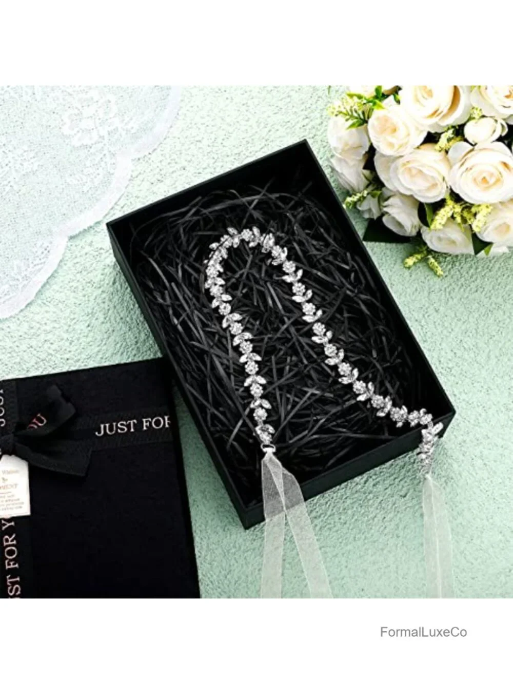 Rhinestone Bridal Belt Wedding Sash Crystal Organza Sash